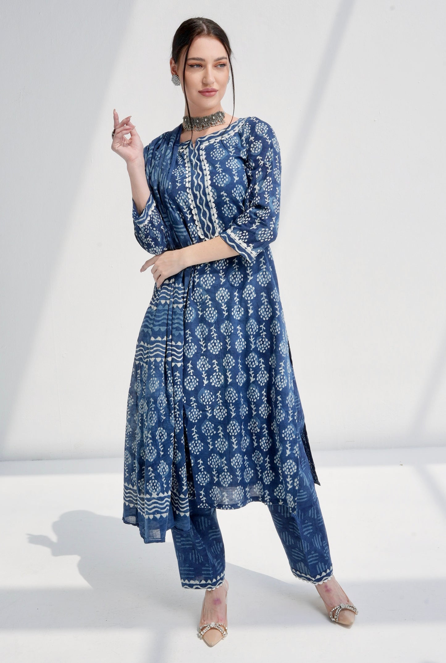 Indigo Kurta Set