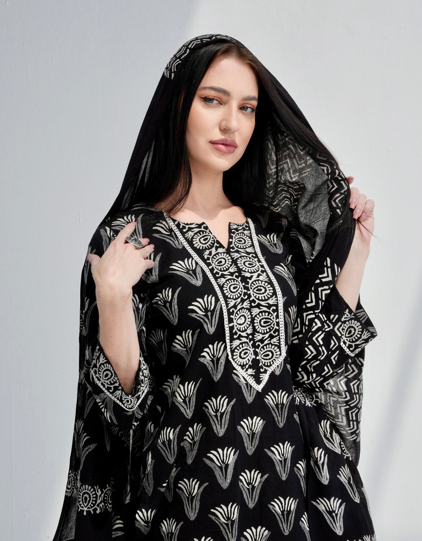 Charcoal Kurta Set
