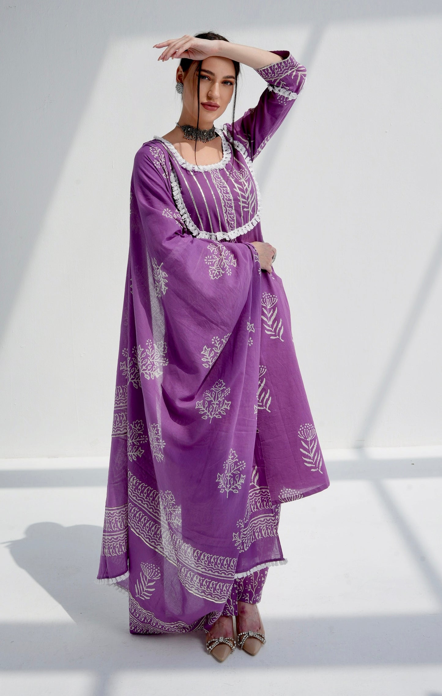 Plum Kurta set