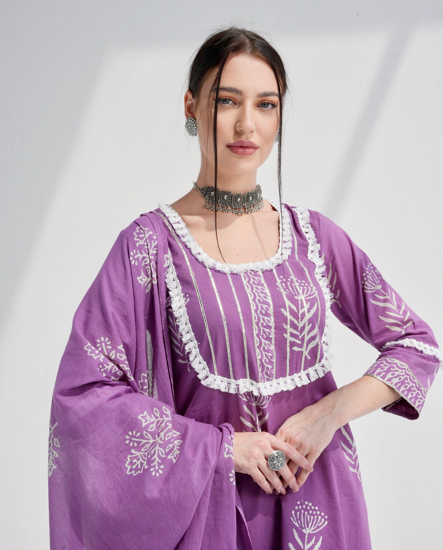 Plum Kurta set