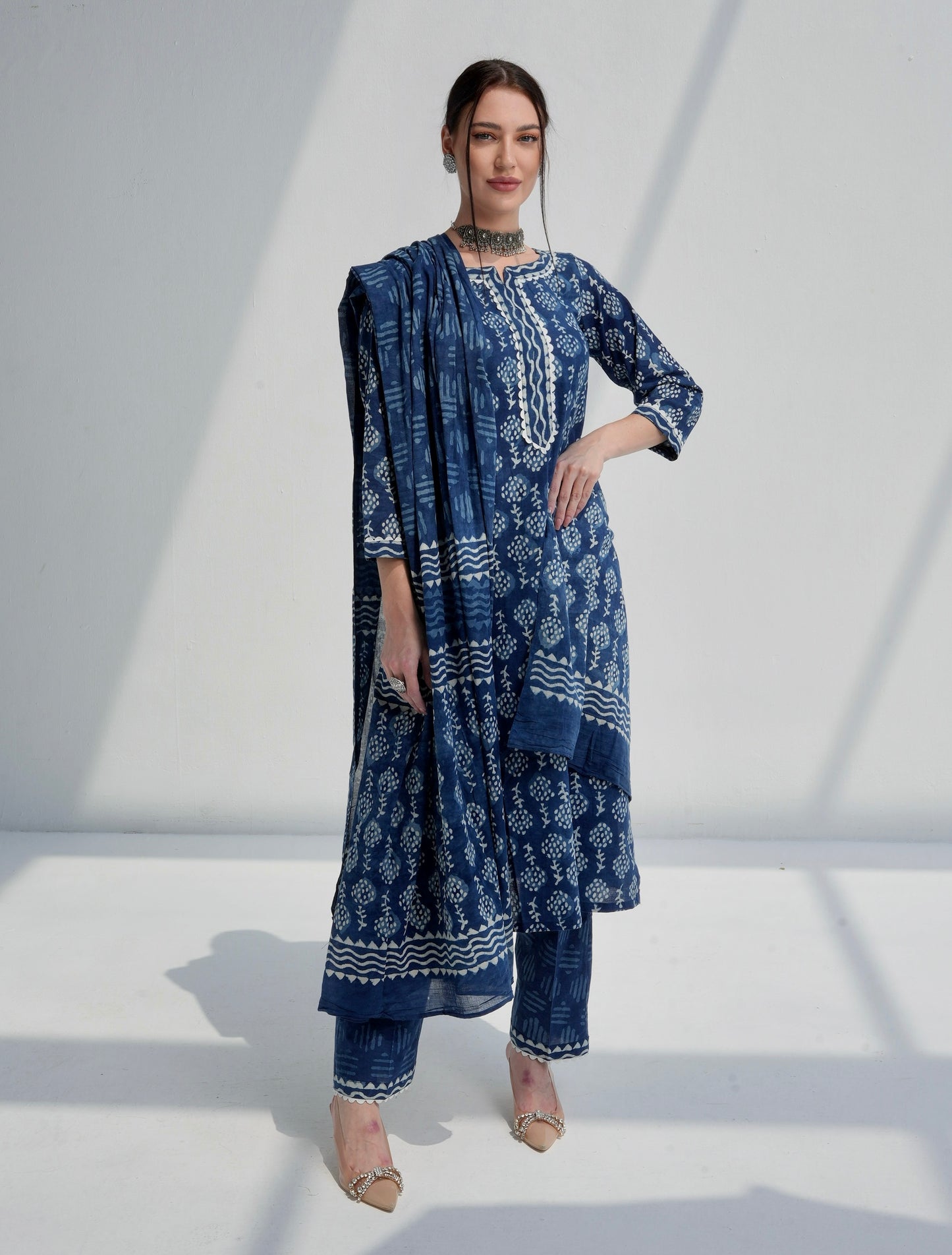 Indigo Kurta Set