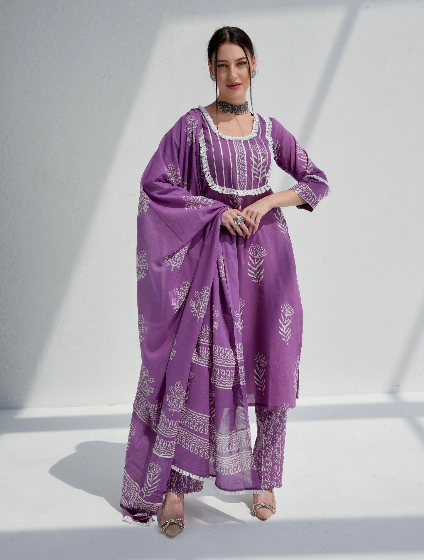 Plum Kurta set